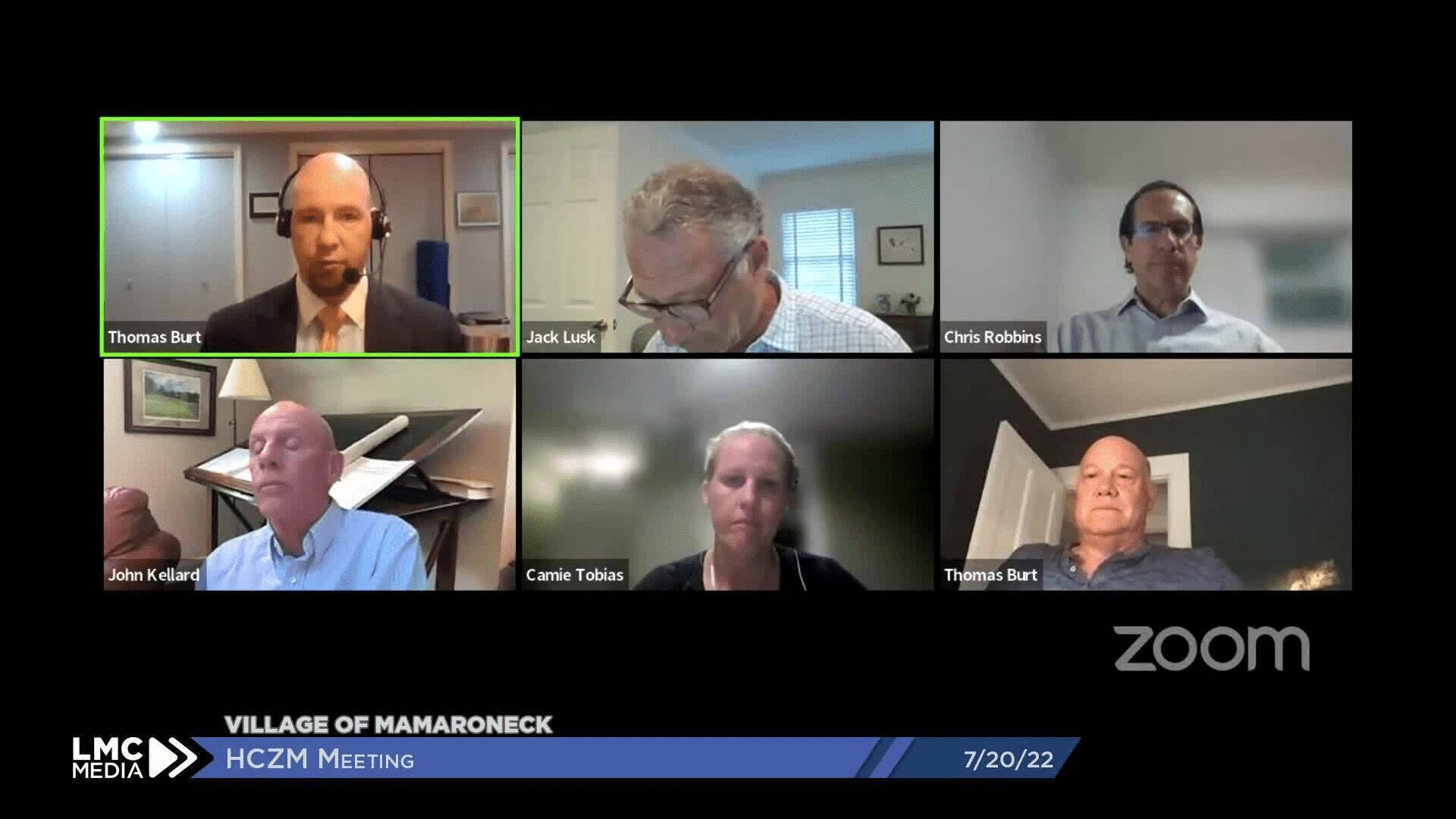 Village of Mamaroneck Harbor Coastal Zone Management Meeting 7/20/22