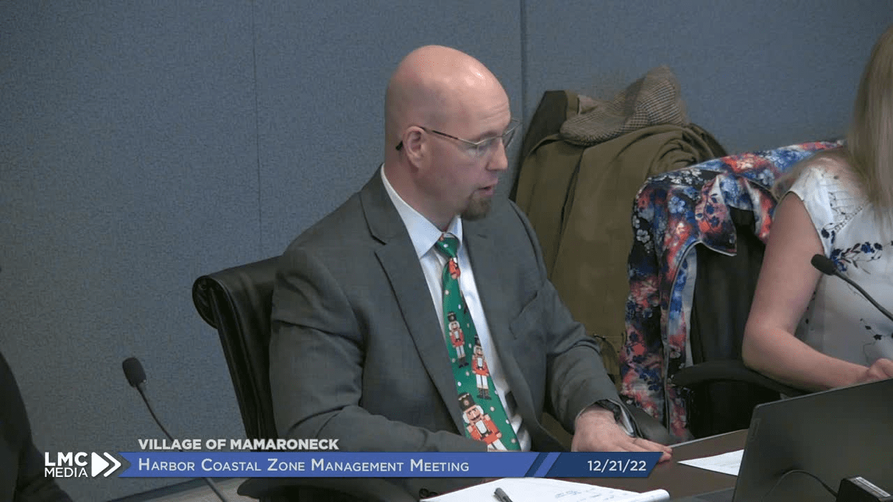 Village of Mamaroneck Harbor Coastal Zone Management Meeting 12/21/22